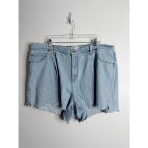 Abercrombie & Fitch The Loose Short High Rise Cut Off Sz 35/20 Streetwear Casual